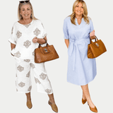 Italian leather handbag in tan styled by model