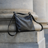 Leather convertible backpack