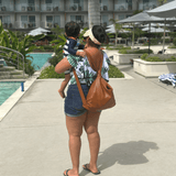 Tan tote convertible