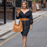 Ella Womens Leather Wrap Around Belt