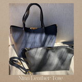 Nina Leather Tote Bag