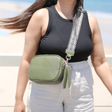 Silvia leather crossbody bag