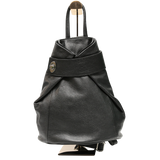 Black Leather Backpack Womens