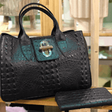 Black leather tote bag australia