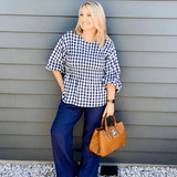 Tan leather tote bag everyday bag