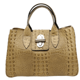 Taupe leather tote bag Australia