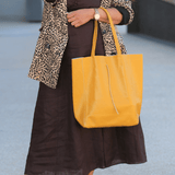Mustard shopper bag