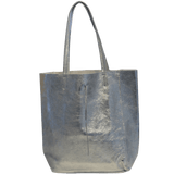 Silver shopper bag