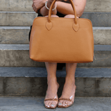 Tan tote handbag