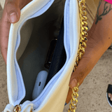 White crossbody bag