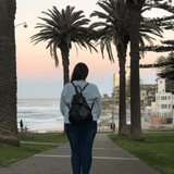 Viola Womens Leather Backpack