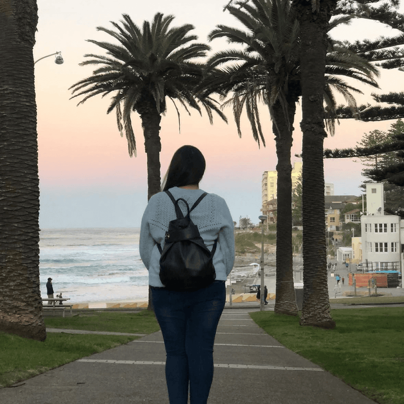 Viola Womens Leather Backpack