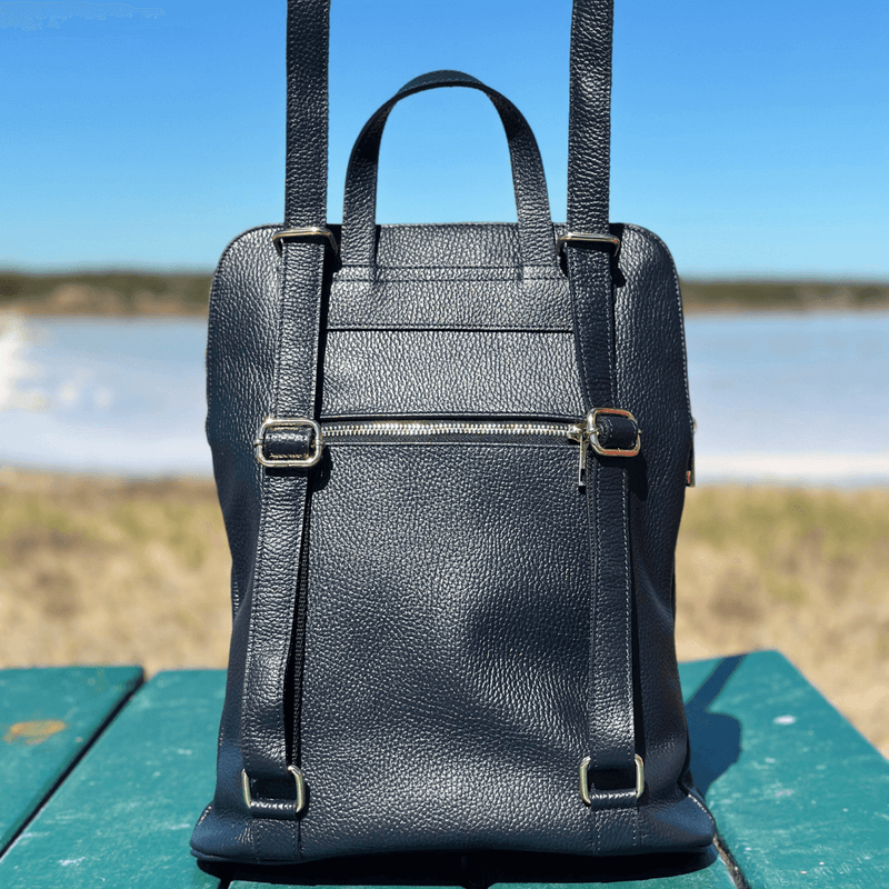 convertible leather backpack australia CitySmart Duo & Shoulder Bag - Greenwood Leather Zamina Convertible Backpack in South