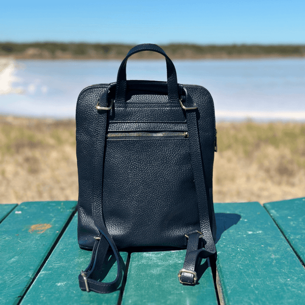 Zamina Mini Convertible Leather Backpack