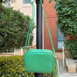 Sidekick leather crossbody bag green