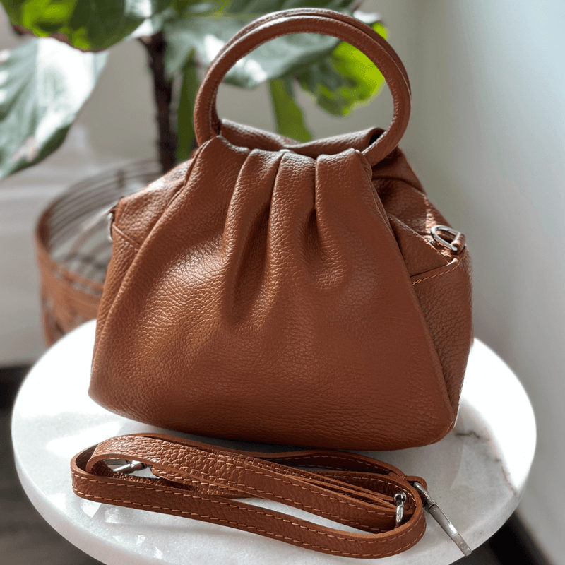 Tan leather crossbody bag australia shop