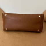 Judy Leather Work Tote Bag