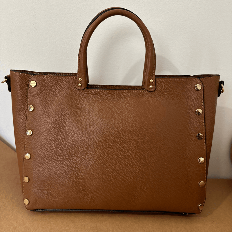 Judy Leather Work Tote Bag