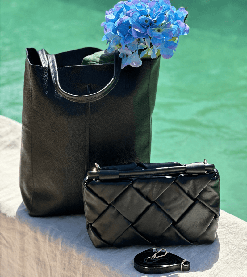 Womens Woven Leather Bag Australia