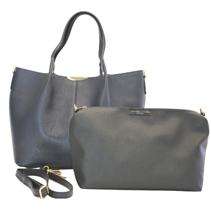 Nina Leather Tote Bag