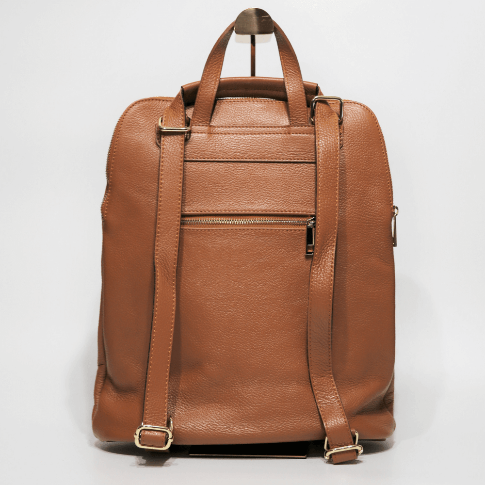 Cole haan saunders leather zip top backpack best sale