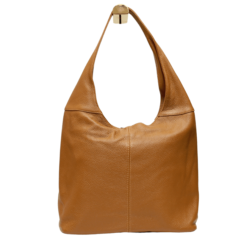 Tan soft leather shoulder bag 