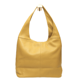Mustard leather shoulder bag soft