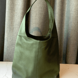 Olive Green leather shoulder bag