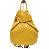 Mustard Leather Backpack
