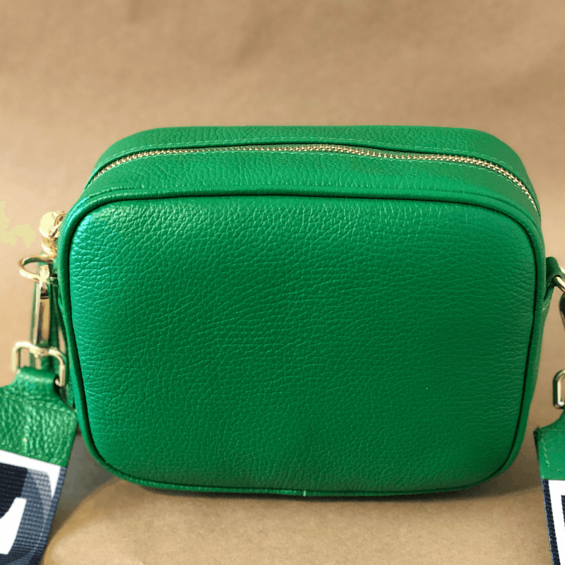 Green leather 2025 purses for sale